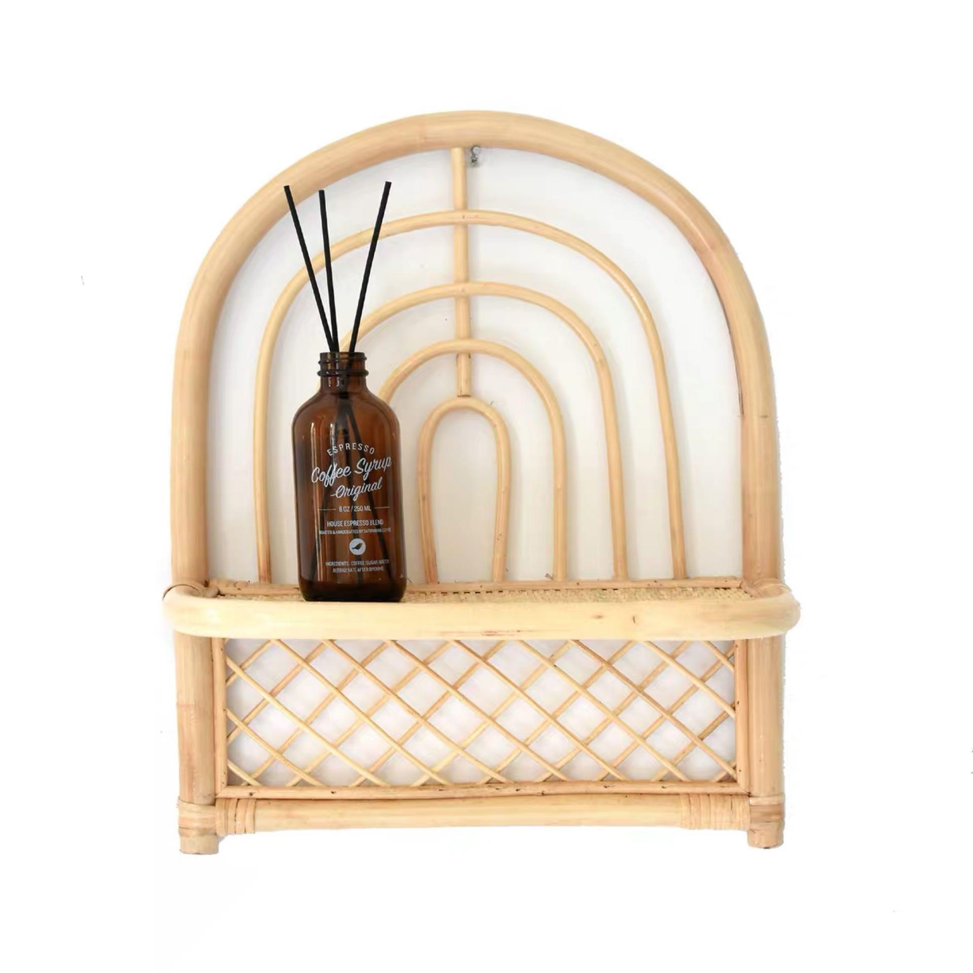 Wicker deals wall shelf