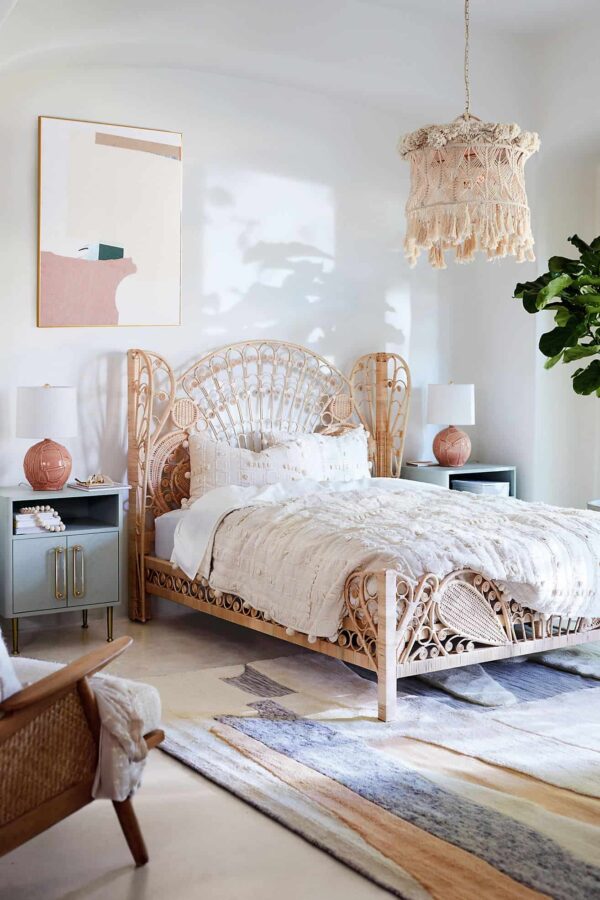 Handmade Rattan Bedhead | Rattan Headboard