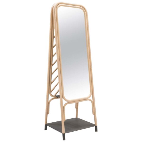 Handmade Rattan Floor Mirror, Real looking Mirror. - Image 2