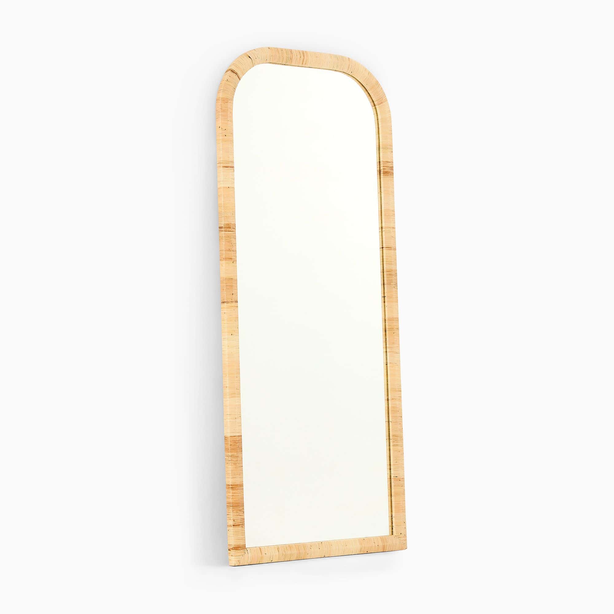 Handmade Rattan Floor Mirror, Real looking Mirror. - Image 3