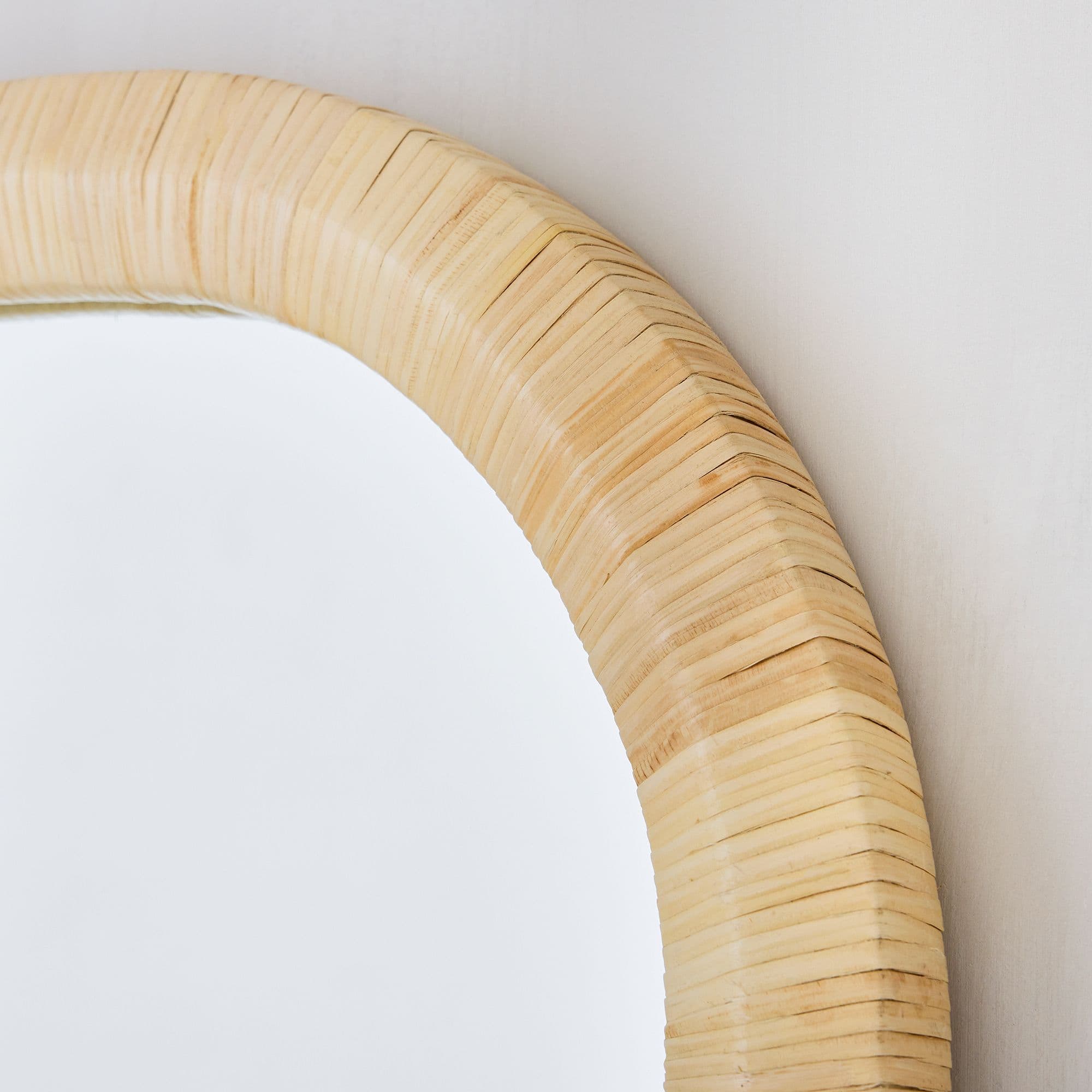 Handmade Rattan Floor Mirror, Real looking Mirror. - Image 4