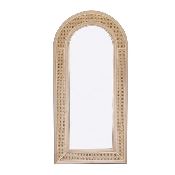 Handmade Rattan Floor Mirror, Real looking Mirror. - Image 5