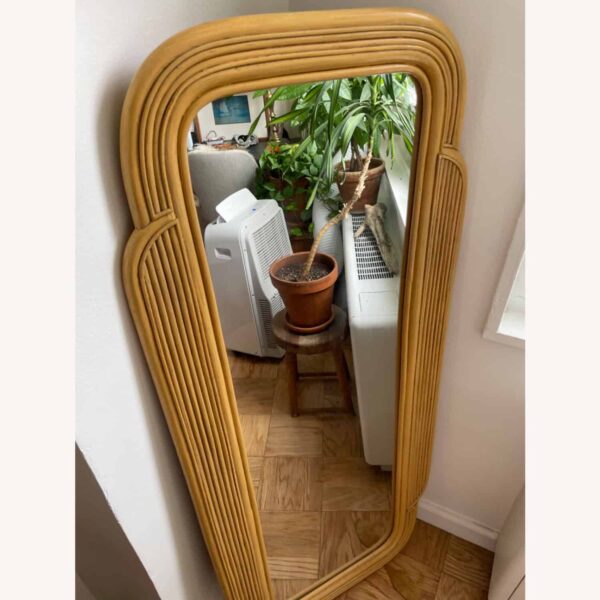 Handmade Rattan Floor Mirror, Real looking Mirror. - Image 8