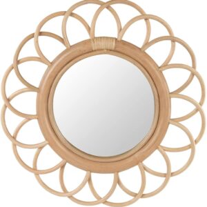 Handmade Rattan Round Mirror, Real looking Mirror.