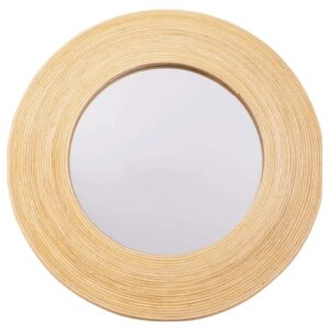 Handmade Rattan Round Mirror, Real looking Mirror.