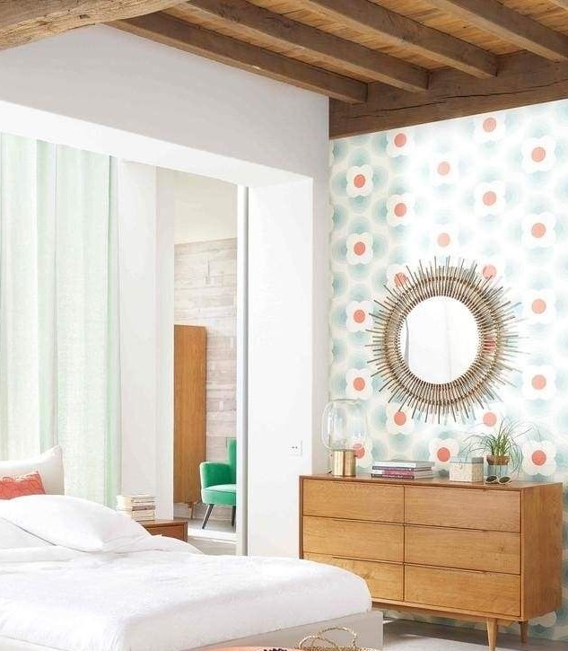 Handmade Rattan Round Mirror, Real looking Mirror. - Image 4