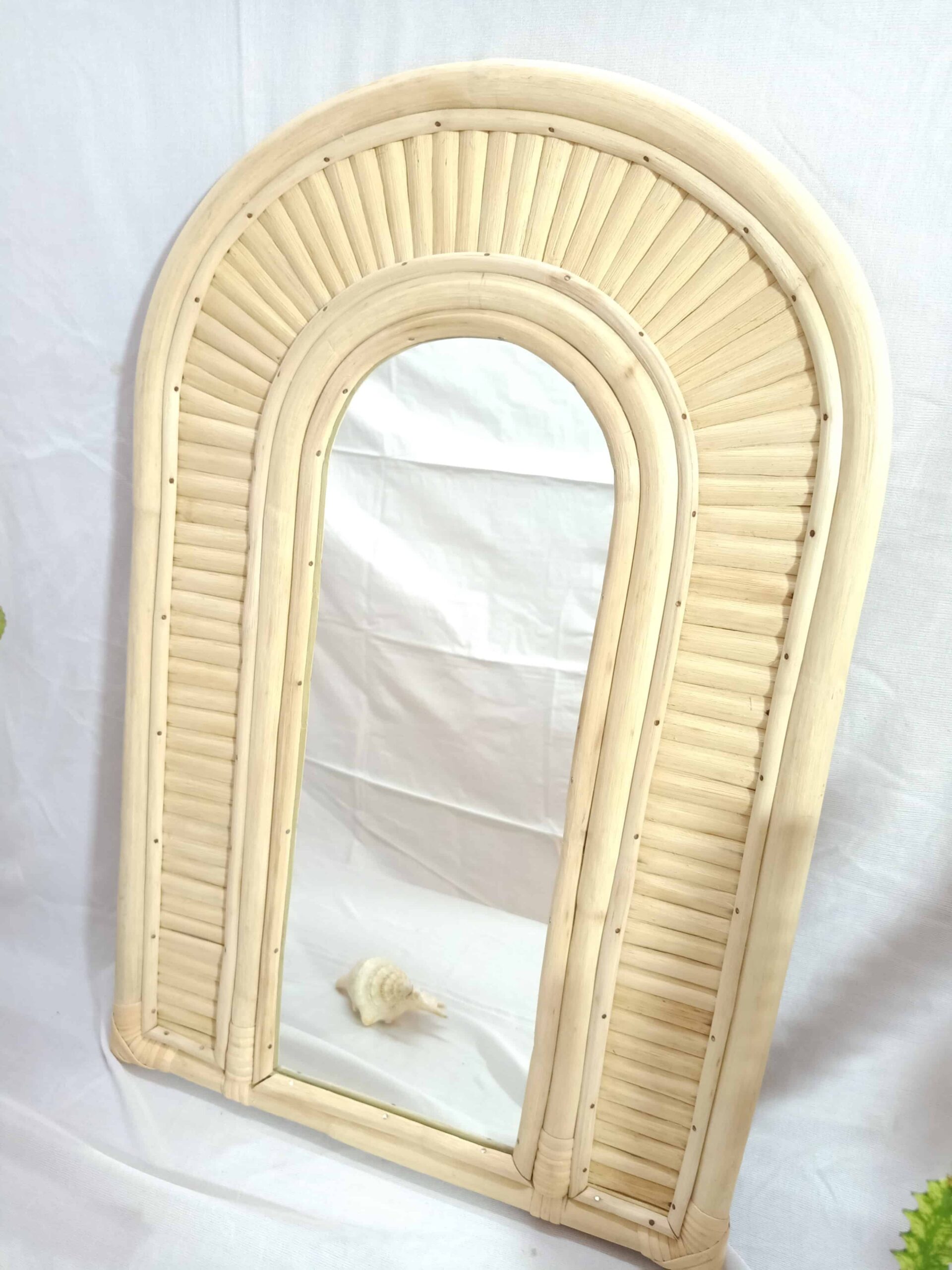 Handmade Rattan Wall Mirror, Real looking Mirror.