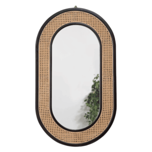 Handmade Rattan Wall Mirror, Real looking Mirror.