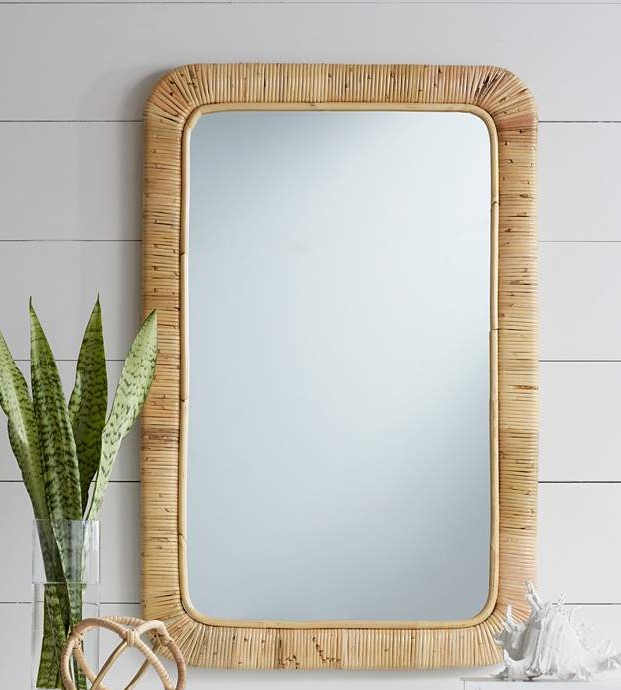 Handmade Rattan Wall Mirror