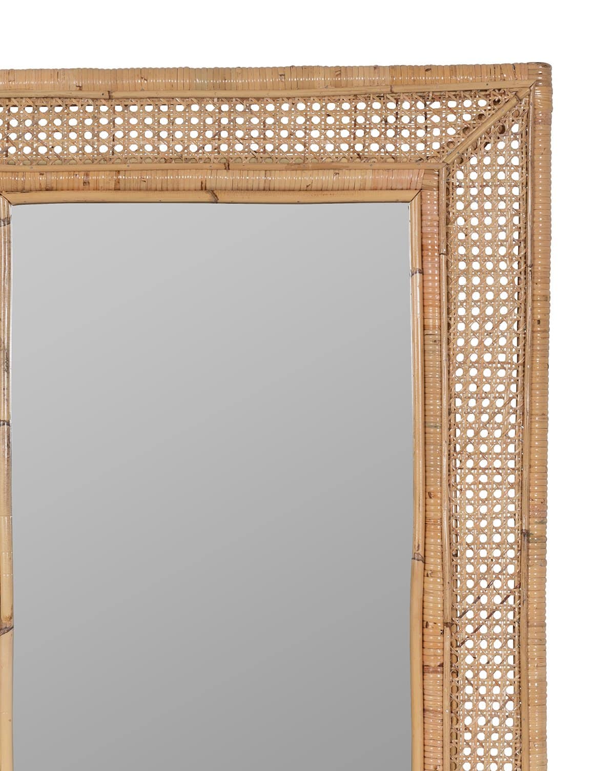 Handmade Rattan Wall Mirror, Real looking Mirror. - Image 3