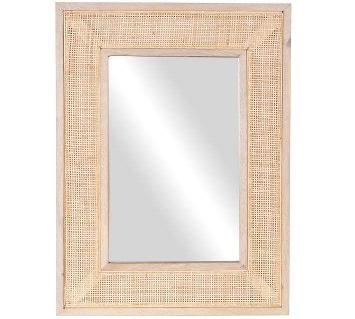 Handmade Rattan Wall Mirror, Real looking Mirror.