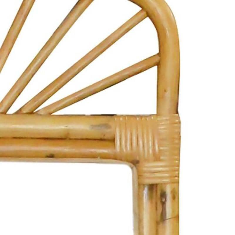 Handmade Rattan Wall Mirror, Real looking Mirror. - Image 3