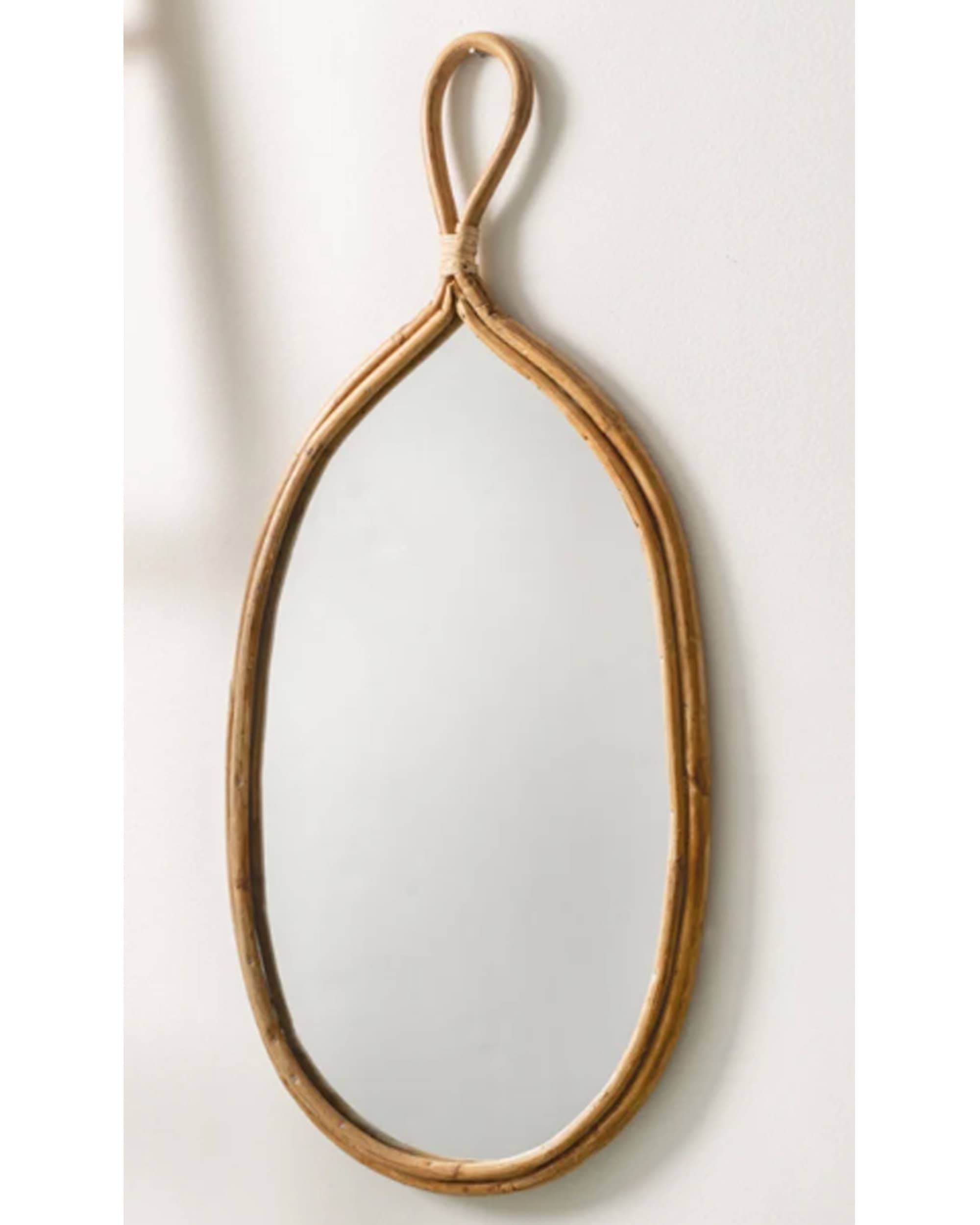 Handmade Rattan Wall Mirror, Real looking Mirror.