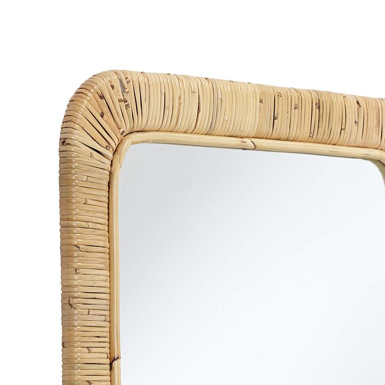 Handmade Rattan Wall Mirror - Image 2