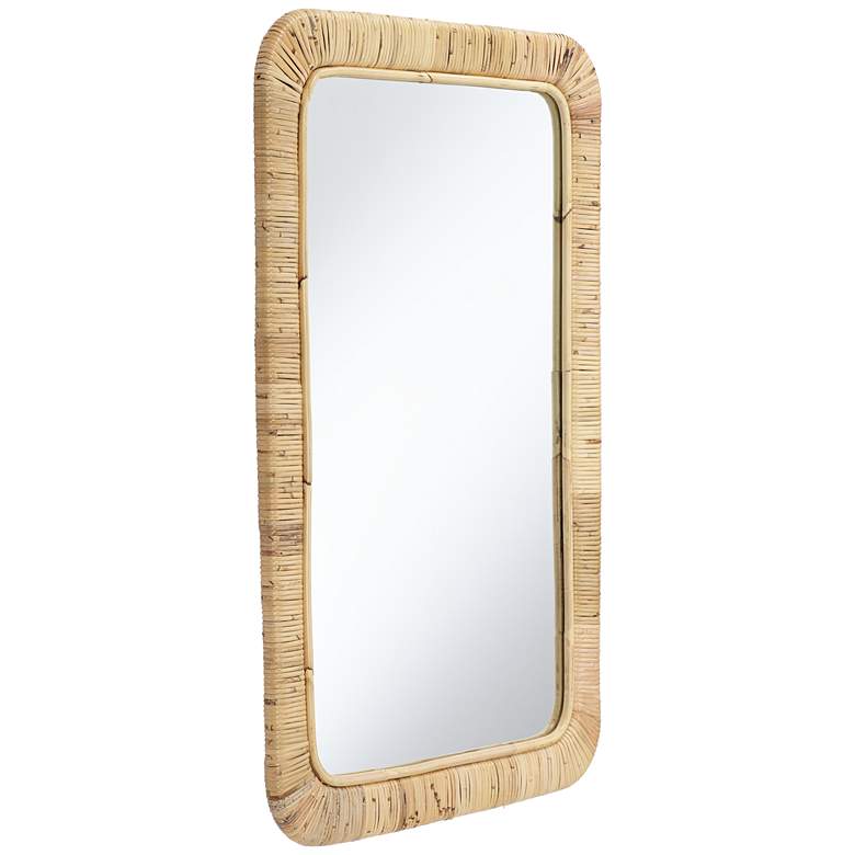 Handmade Rattan Wall Mirror - Image 3