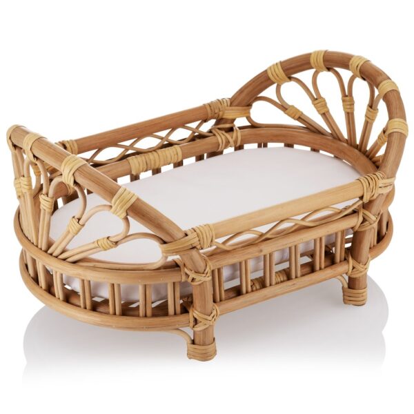 Handmade Rattan Baby Crib