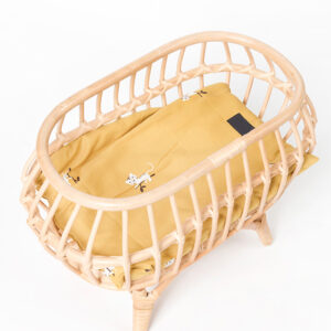Handmade Rattan Baby Crib