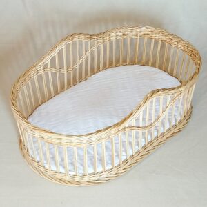 Handmade Rattan Baby Crib