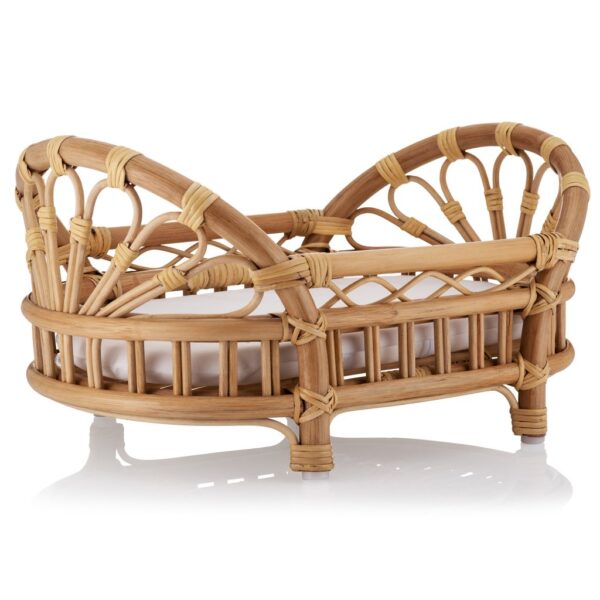 Handmade Rattan Baby Crib - Image 2