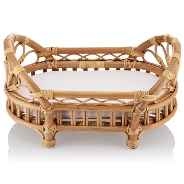 Handmade Rattan Baby Crib - Image 3