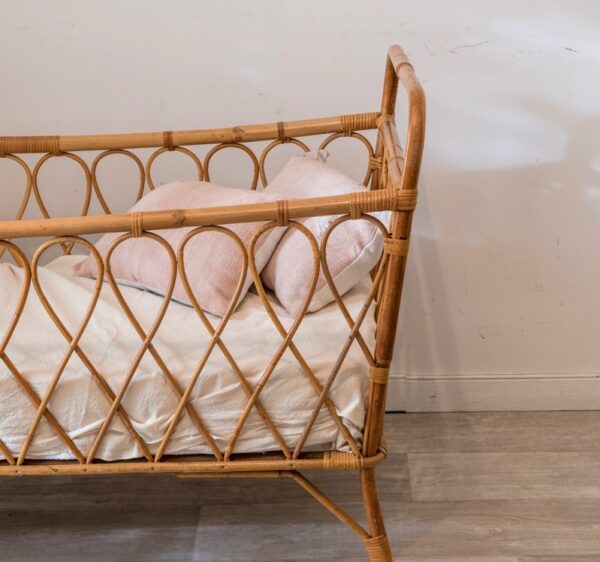 Handmade Rattan Baby Crib - Image 5