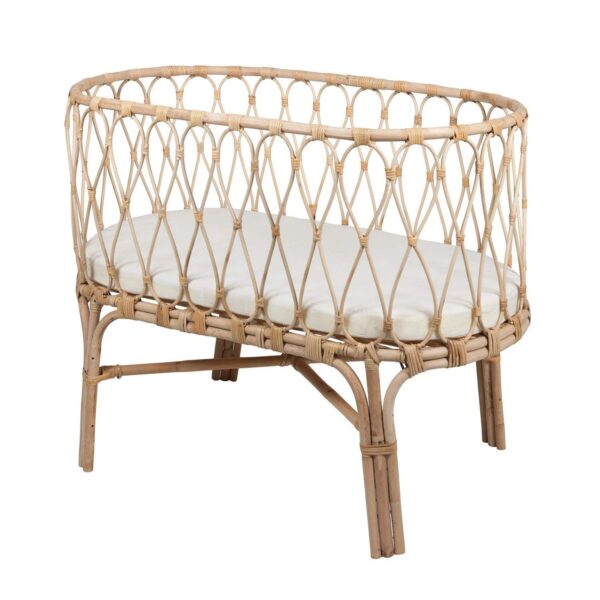 Handmade Rattan Baby Crib