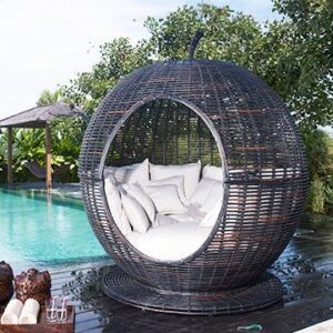 Handmade Rattan Outdoor Bed
