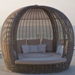 Handmade Rattan Outdoor Bed