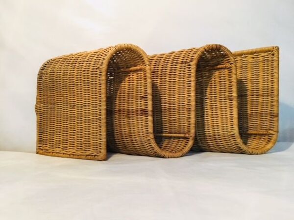 Handmade Rattan Magazine Rack - Image 2