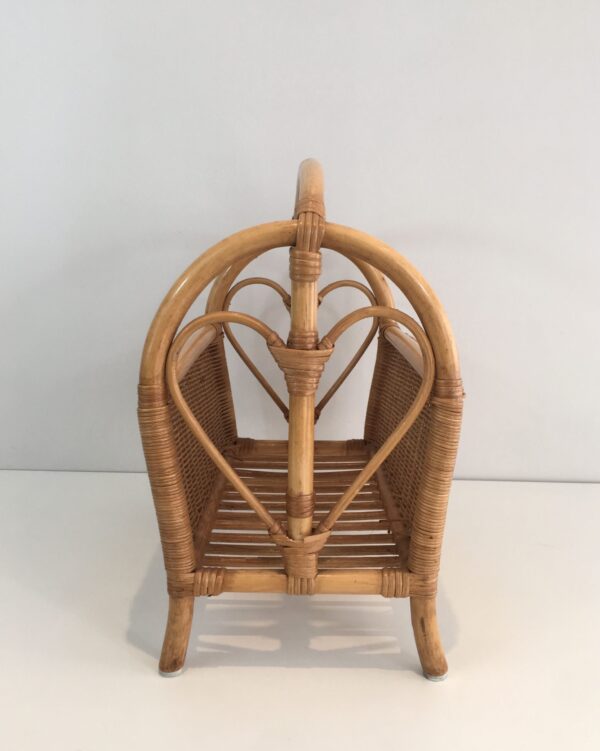 Handmade Rattan Magazine Rack - Image 4