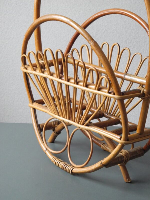 Handmade Rattan Magazine Rack - Image 7