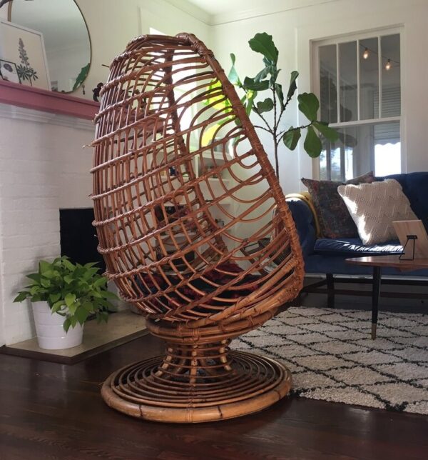 Handmade Rattan Egg Chair - Image 3