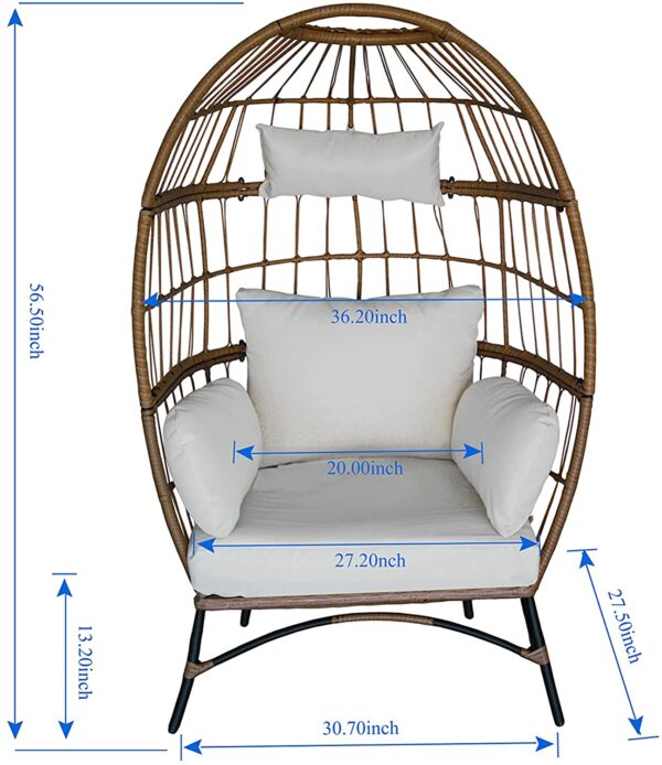 Handmade Rattan Egg Chair - Image 4