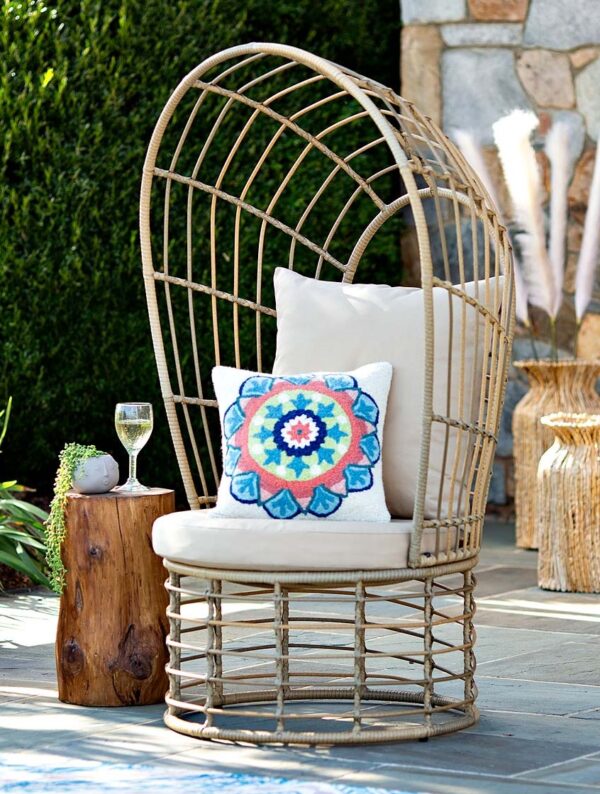 Handmade Rattan Egg Chair - Image 8