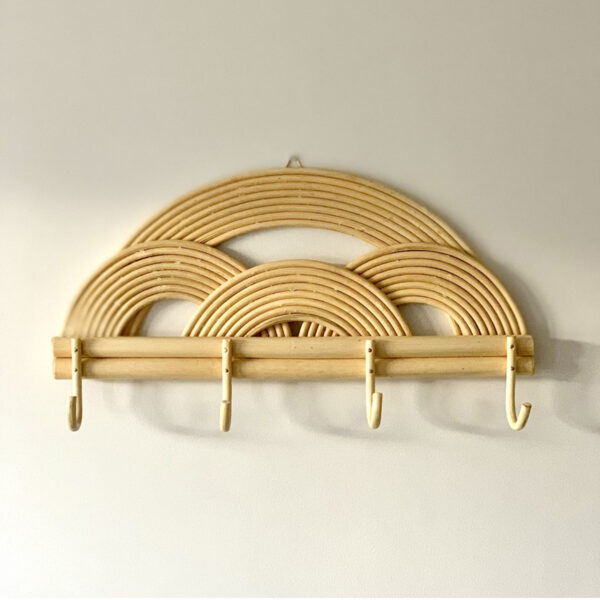 Handmade Rattan Wall Hooks - Image 2
