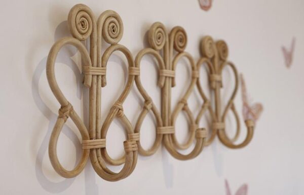 Handmade Rattan Wall Hooks - Image 2