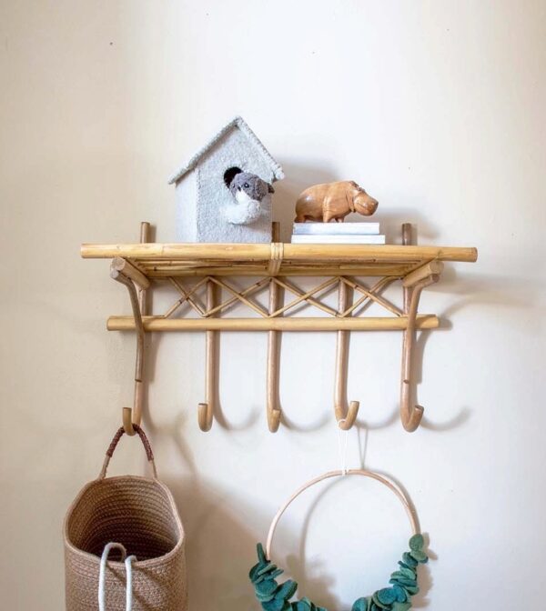 Handmade Rattan Wall Hooks - Image 3