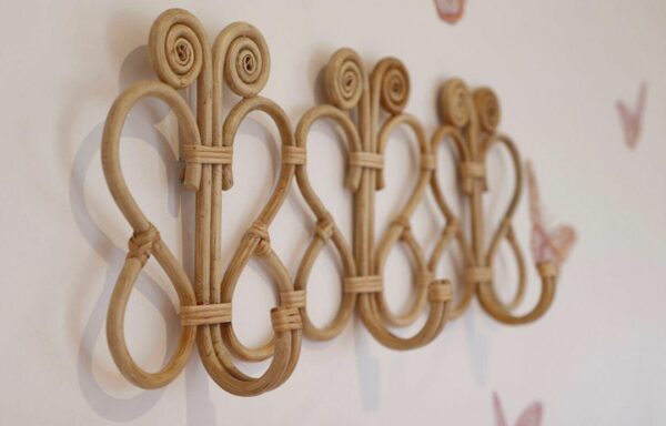 Handmade Rattan Wall Hooks - Image 5