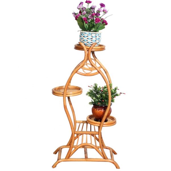 Handmade Rattan Plant Stand | Rattan Planter - Image 2