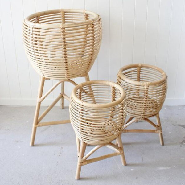 Handmade Rattan Plant Stand | Rattan Planter