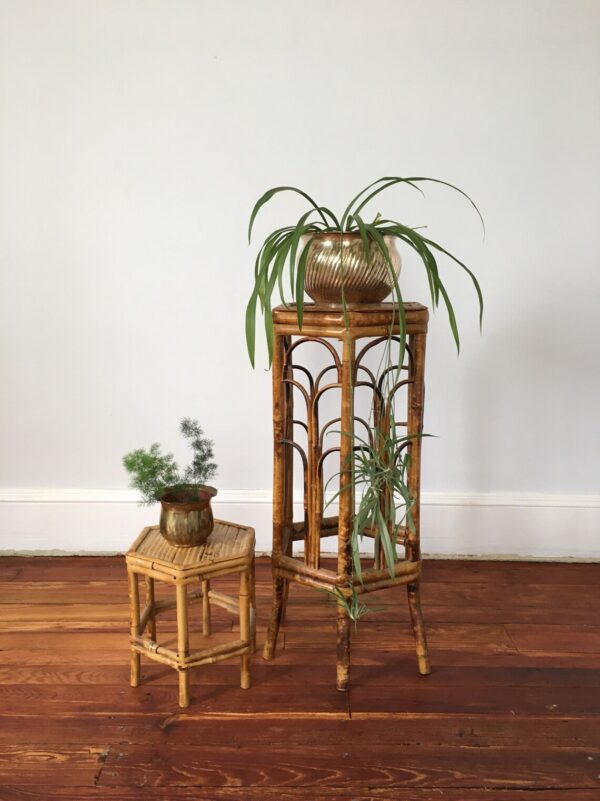 Handmade Rattan Plant Stand | Rattan Planter - Image 2