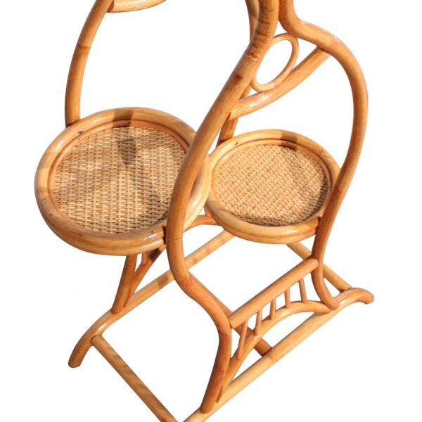 Handmade Rattan Plant Stand | Rattan Planter - Image 3