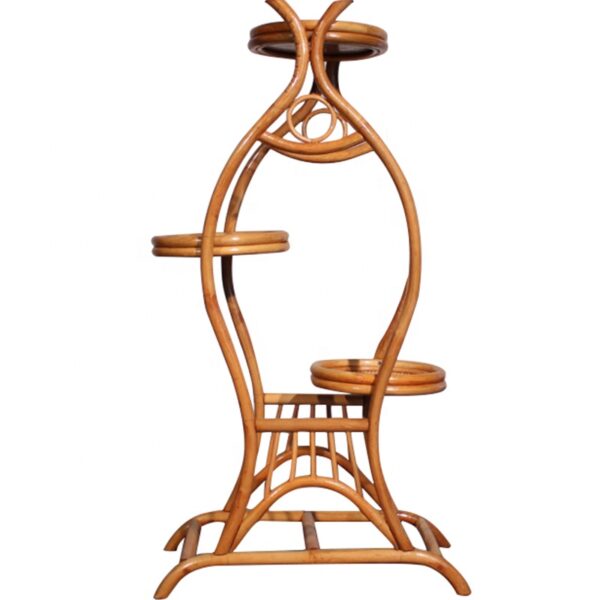 Handmade Rattan Plant Stand | Rattan Planter - Image 4