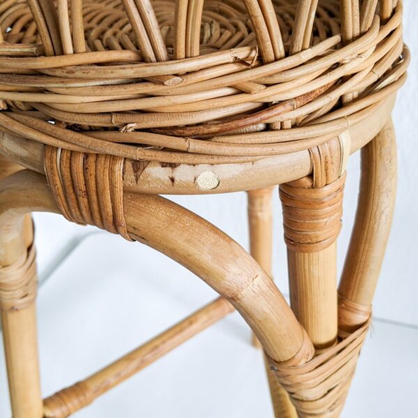 Handmade Rattan Plant Stand | Rattan Planter - Image 4