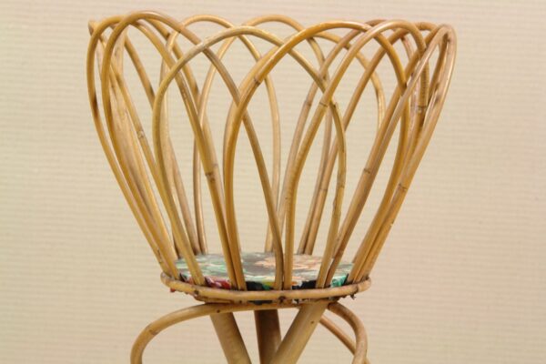 Handmade Rattan Plant Stand | Rattan Planter - Image 4
