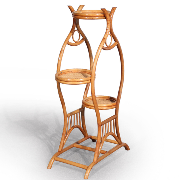 Handmade Rattan Plant Stand | Rattan Planter - Image 6