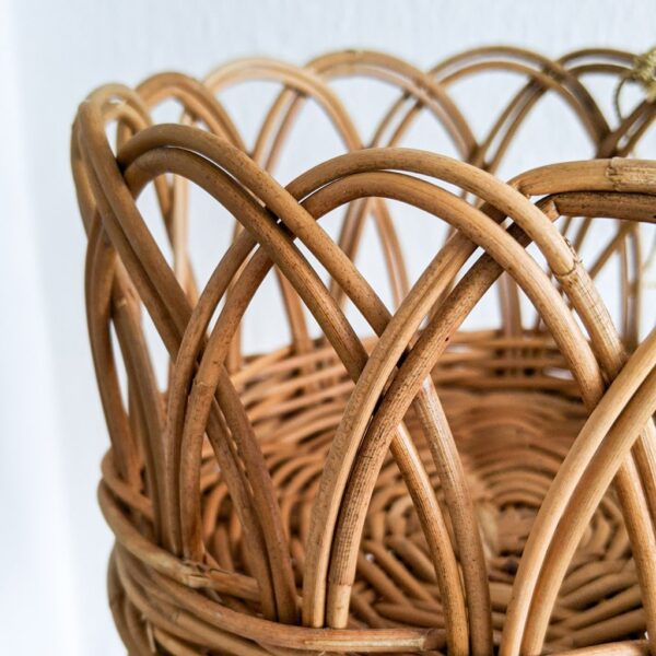 Handmade Rattan Plant Stand | Rattan Planter - Image 5
