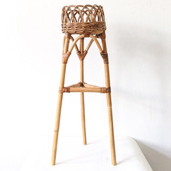 Handmade Rattan Plant Stand | Rattan Planter - Image 6
