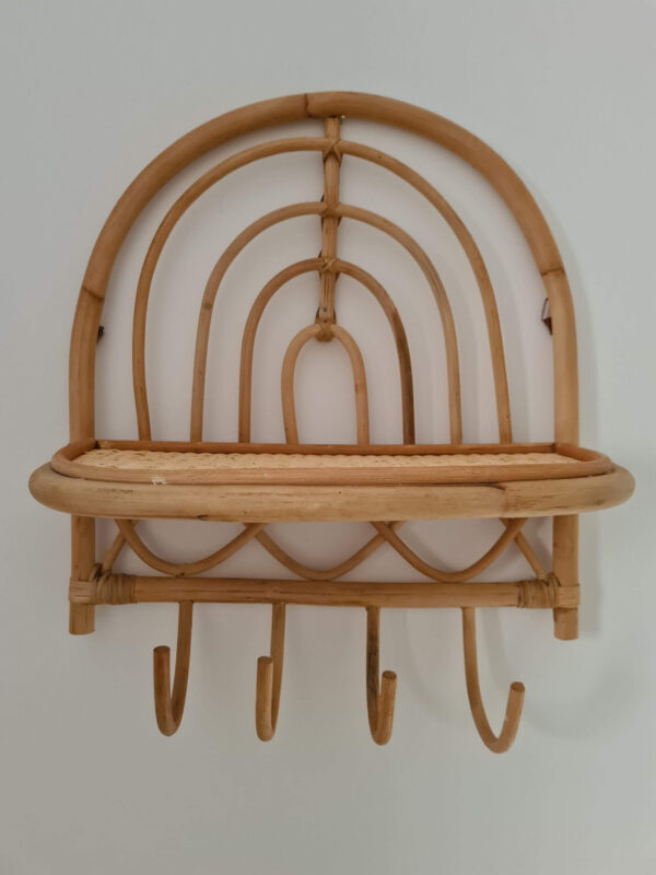 Handmade Rattan Wall Rack | Rattan Wall shelf