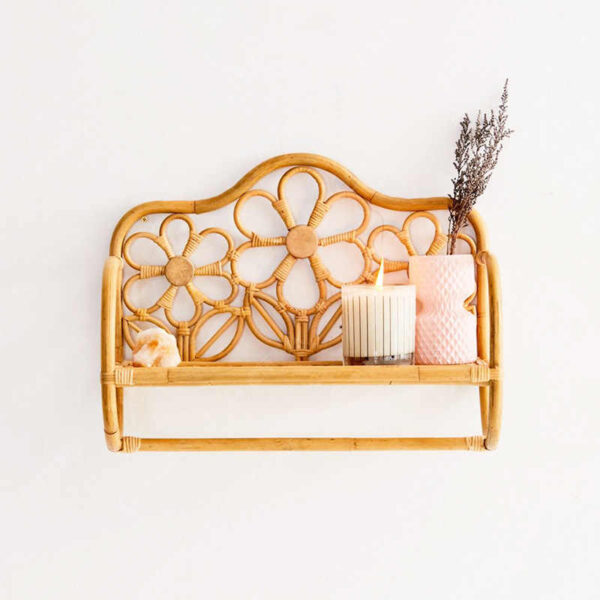Handmade Rattan Wall Rack | Rattan Wall shelf - Image 5